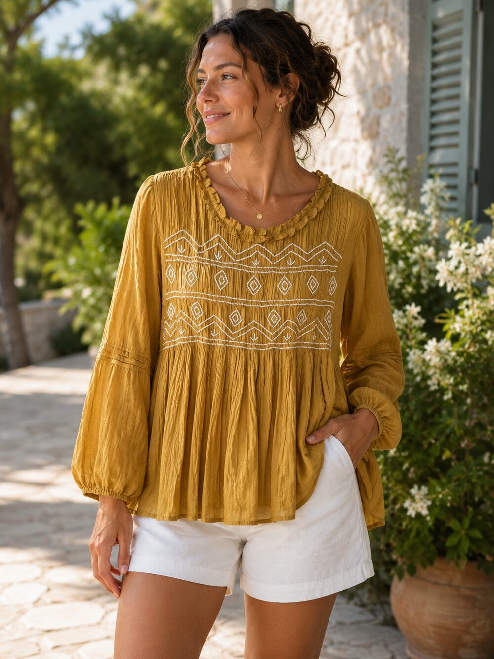Meadow Rue by Anthropologie Vivian blouse Size S